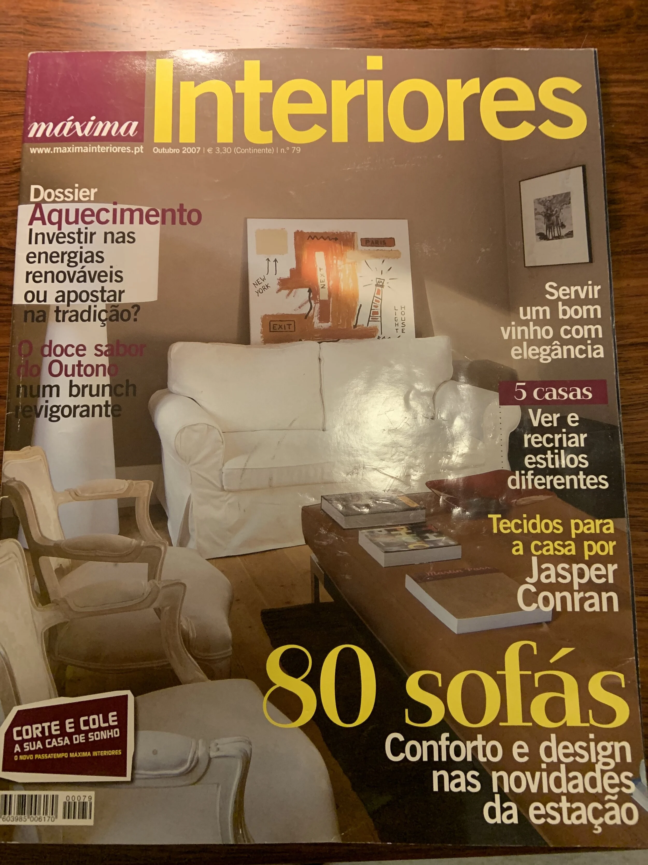 Capa Máxima Interiores — Máxima Interiores Capa da Revista Máxima Interiores